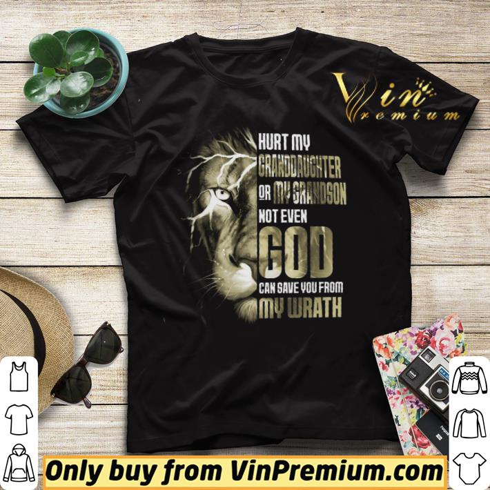 Lion Hurt My Granddaughter Or My Grandson Not Even God shirt sweater 4 - Lion Hurt My Granddaughter Or My Grandson Not Even God shirt sweater