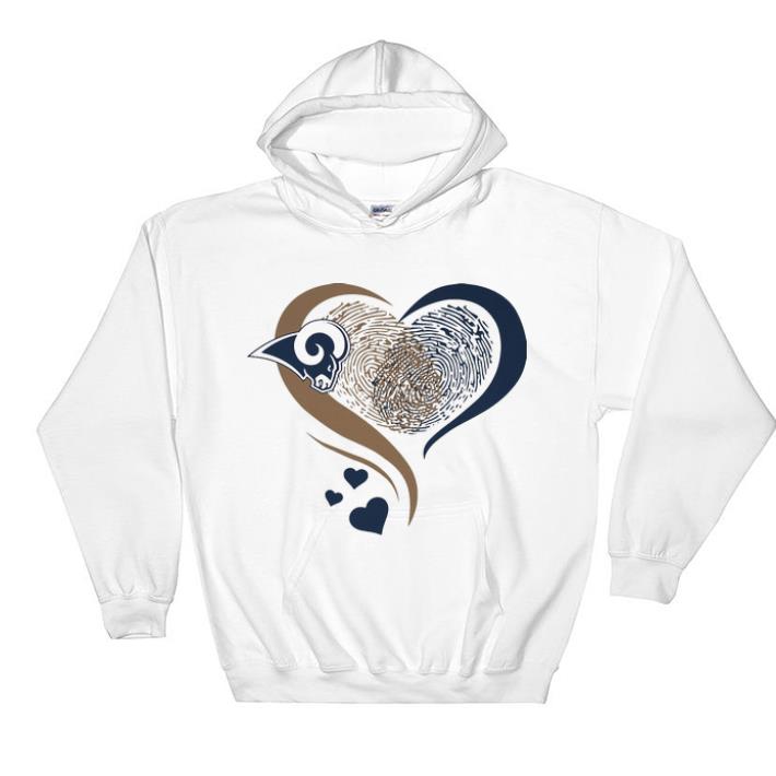 Nice Los Angeles Rams Heart Fingerprint shirt 4 - Nice Los Angeles Rams Heart Fingerprint shirt