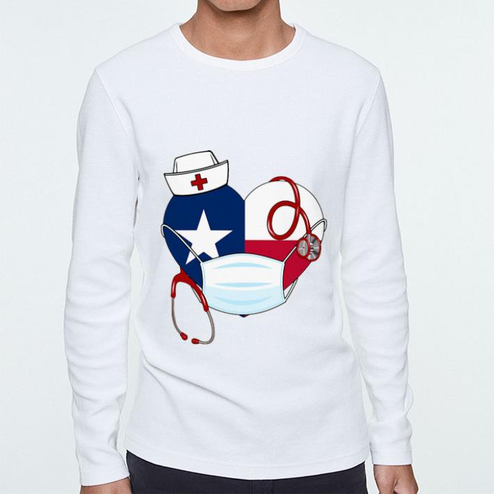 Nice Texas Heart Mask Nurse Protection shirt 4 - Nice Texas Heart Mask Nurse Protection shirt