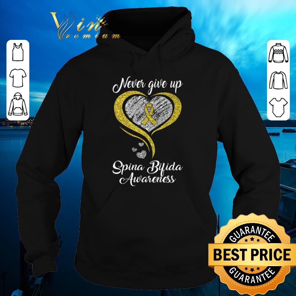 Official Heart Never Give Up Spina Bifida Awareness shirt sweater 4 - Official Heart Never Give Up Spina Bifida Awareness shirt sweater