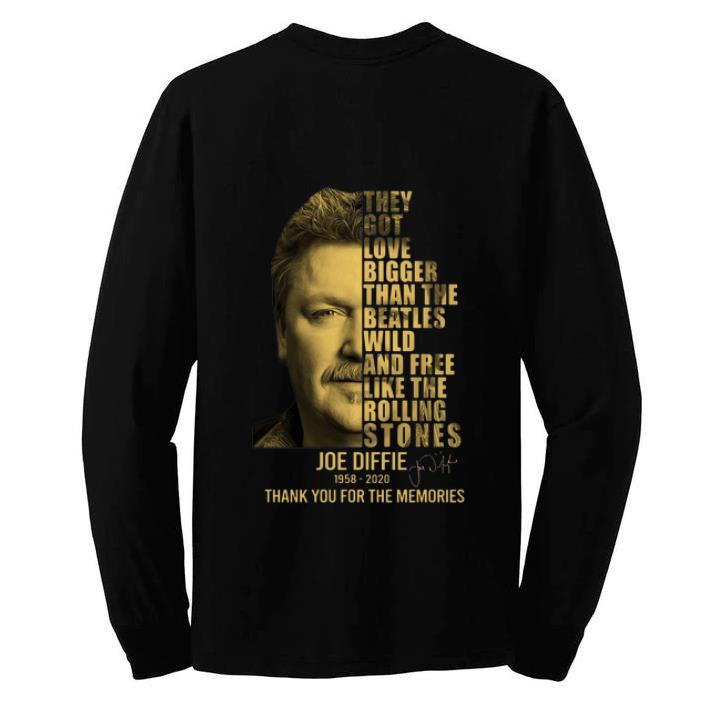 Official Joe Diffie The Rolling Stones Thank You For The Memories Signature shirt 4 - Official Joe Diffie The Rolling Stones Thank You For The Memories Signature shirt