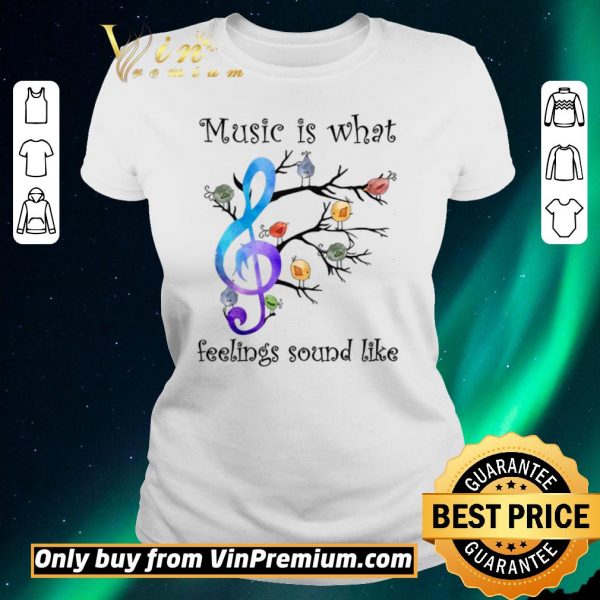 Official The Bird Music Is What Feelings Sound Like shirt sweater