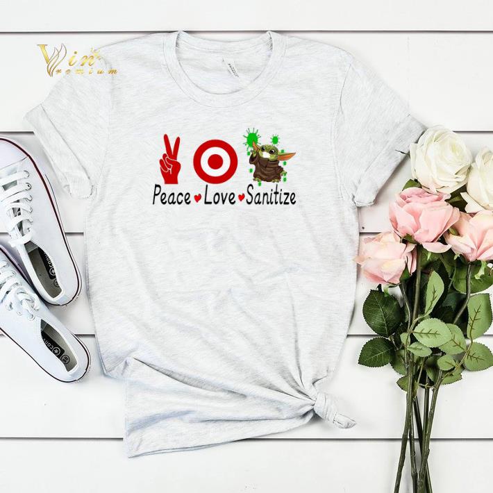 Peace Love Baby Yoda Sanitize shirt sweater 4 - Peace Love Baby Yoda Sanitize shirt sweater