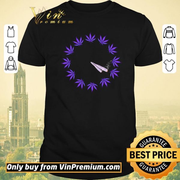 Premium Cannabis Clock shirt sweater