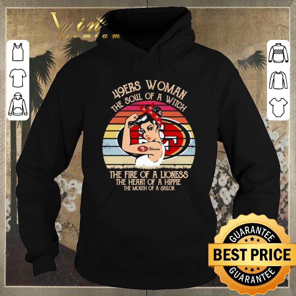 Premium San Francisco 49ers woman the soul of a witch the fire of a lioness vintage shirt sweater 4 - Premium San Francisco 49ers woman the soul of a witch the fire of a lioness vintage shirt sweater
