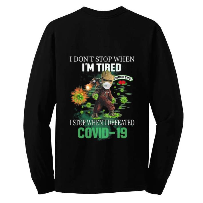 Premium Smucker s Baby Groot I Stop When I Defeated Covid 19 shirt 4 - Premium Smucker’s Baby Groot I Stop When I Defeated Covid-19 shirt