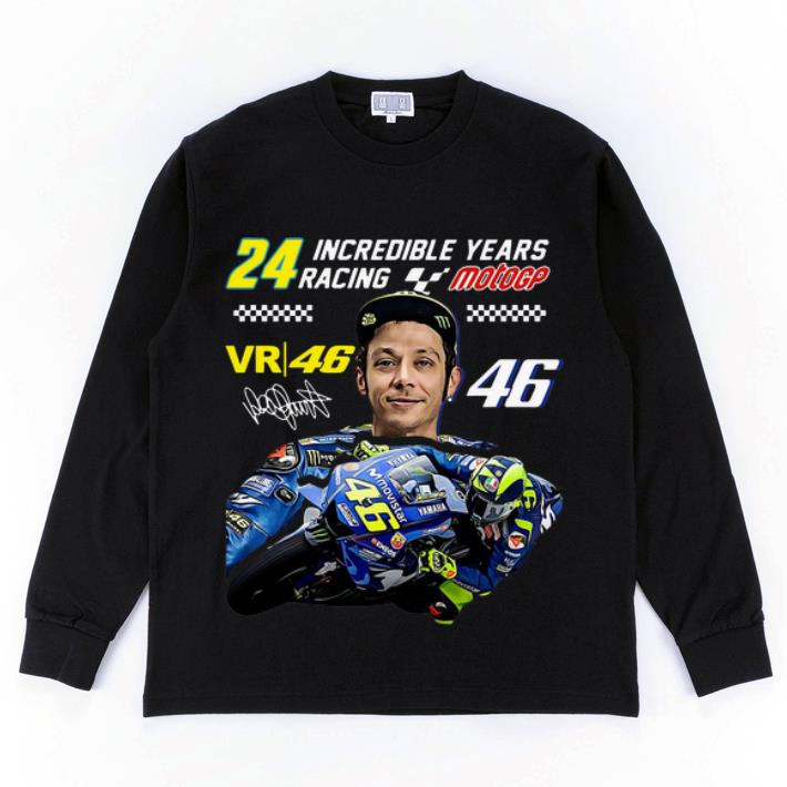 Premium Valentino Rossi 24 Incredible Years Racing MotoGP Signature shirt 4 - Premium Valentino Rossi 24 Incredible Years Racing MotoGP Signature shirt