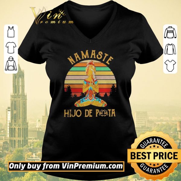 Top Yoga Namaste hijo De puta Vintage sunset shirt sweater