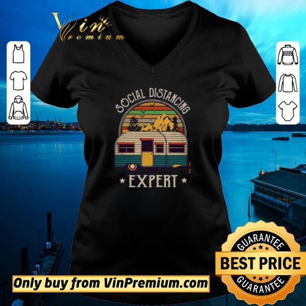 Premium Top Camping Social Distancing Expert Vintage shirt sweater