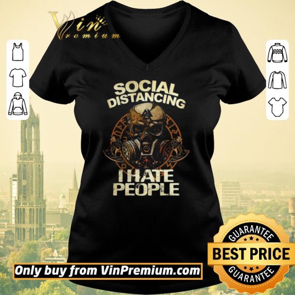 Hot Social distancing I hate people skull shirt sweater
