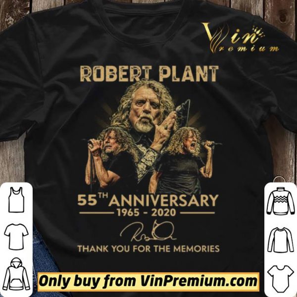 Robert Plant 55th Anniversary 1965 2020 Signature Thank You For The Memories shirt sweater