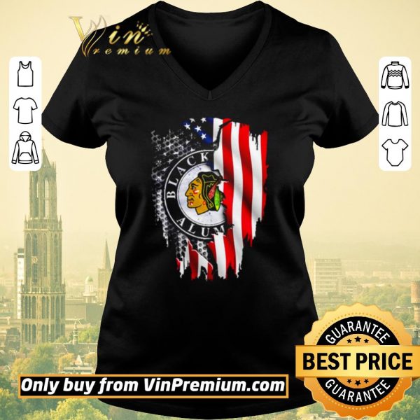 Funny Chicago Blackhawks Alumni American flag independence day shirt sweater