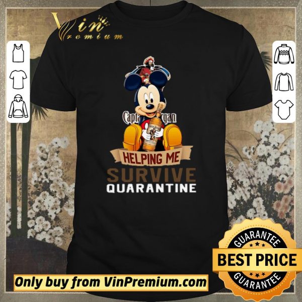 Official Mickey mouse captain morgan helping me survive quarantine shirt sweater