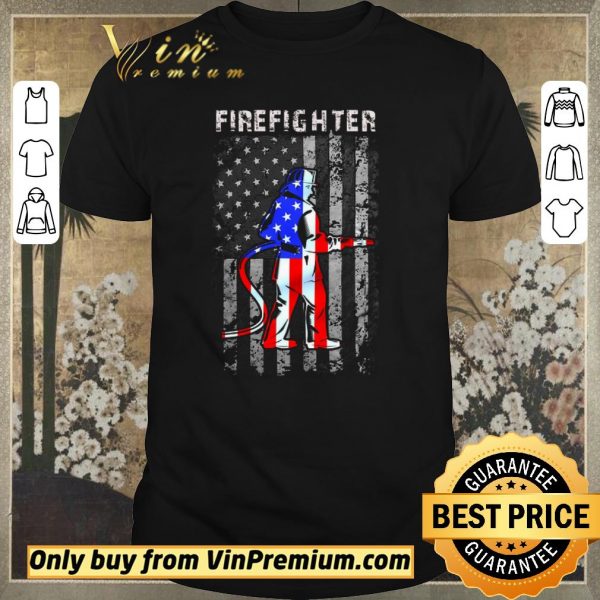 Hot Firefighter American Flag shirt sweater
