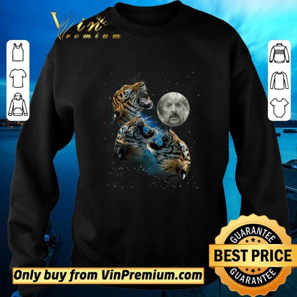 Funny Joe Exotic the moon and Tiger the galaxy shirt sweater