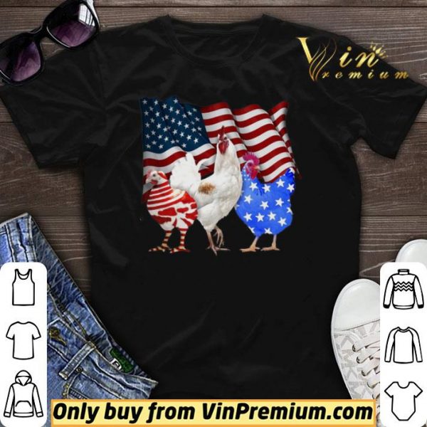 Chicken American Flag shirt sweater