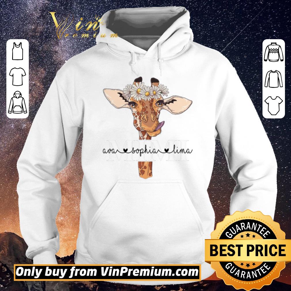 Awesome Mimi Giraffe Daisy Flowers Ava Sophia Lima shirt sweater b2f5c74f awesome mimi giraffe daisy flowers ava sophia lima shirt sweater 4 - Awesome Mimi Giraffe Daisy Flowers Ava Sophia Lima shirt sweater