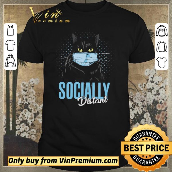Official Black Cat Mask Socially Distant Coronavirus shirt sweater