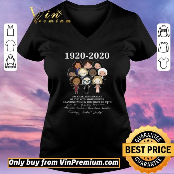 Nice 1920 2020 100 Year Anniversary Of The 19th Admendment Granting Women shirt sweater