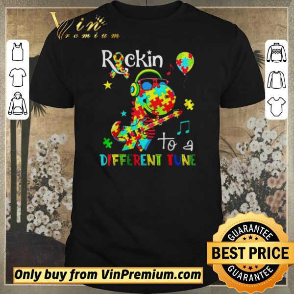Top Rockin to a different tune autism shirt sweater