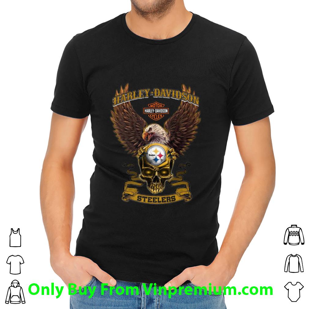 Official Eagle Skull Harley Davidson Pittsburgh Steelers shirt Official Eagle Skull Harley Davidson Pittsburgh Steelers shirt