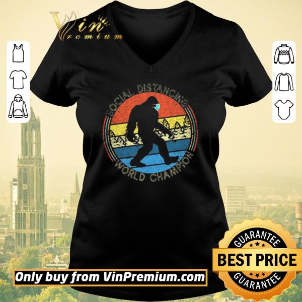 Funny Vintage Social Distancing World Champion Sunset shirt sweater