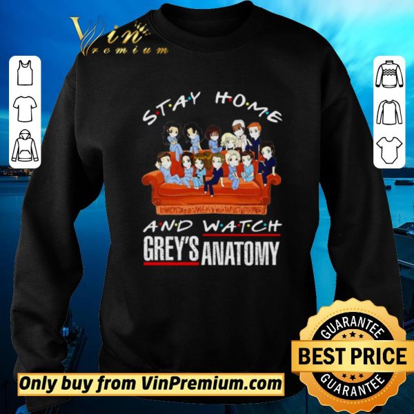 Official Stay home and watch Grey’s Anatomy shirt sweater