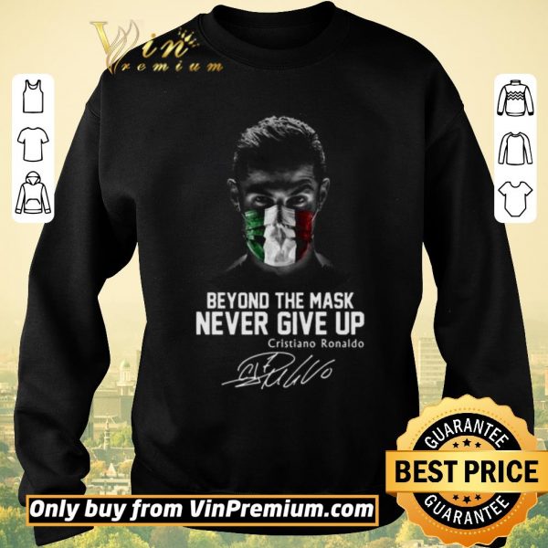 Hot Beyond the mask Never give up Cristiano Ronaldo signature shirt sweater