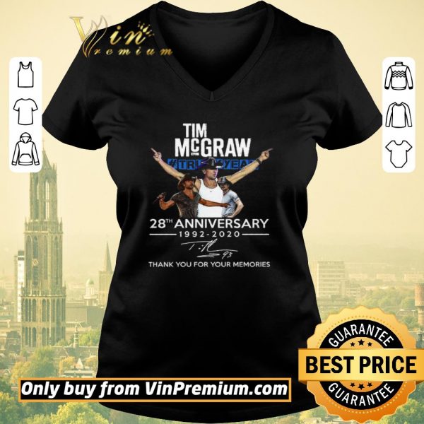 Top Tim Mcgraw Truck Yeah 28th Anniversary 1992 2020 Signature Thank You shirt sweater