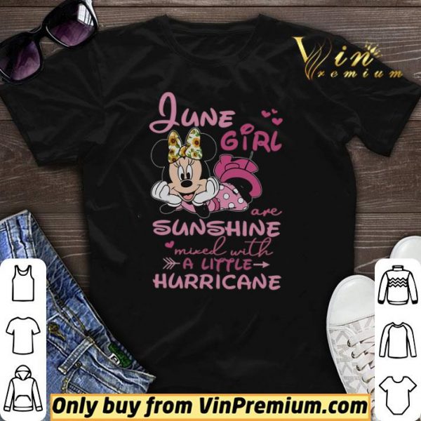Mickey Mouse June Girl Are Sunshine Mixed With A Little Hurricane shirt sweater