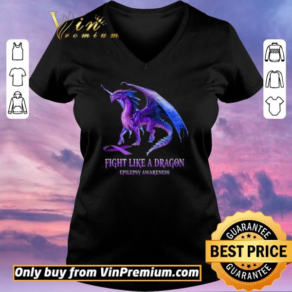 Premium Fight Like A Dragon Epilepsy Awareness shirt sweater