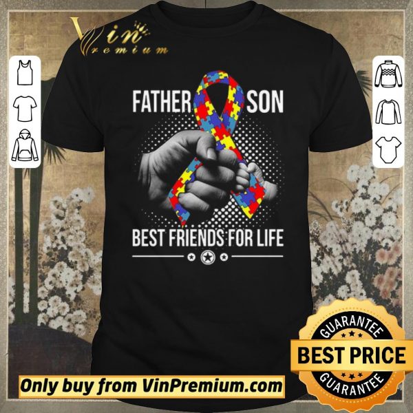 Awesome Autism Awareness Father Son Best Friends For Life shirt sweater