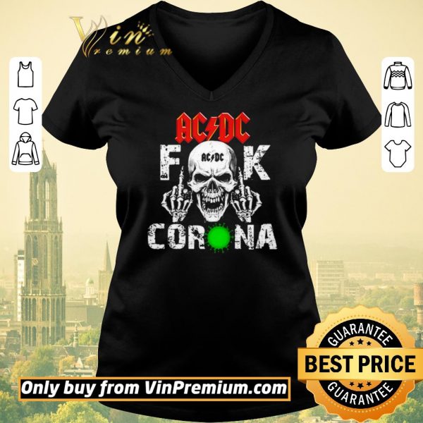 Original ACDC Skullcap Fuck Corona shirt sweater