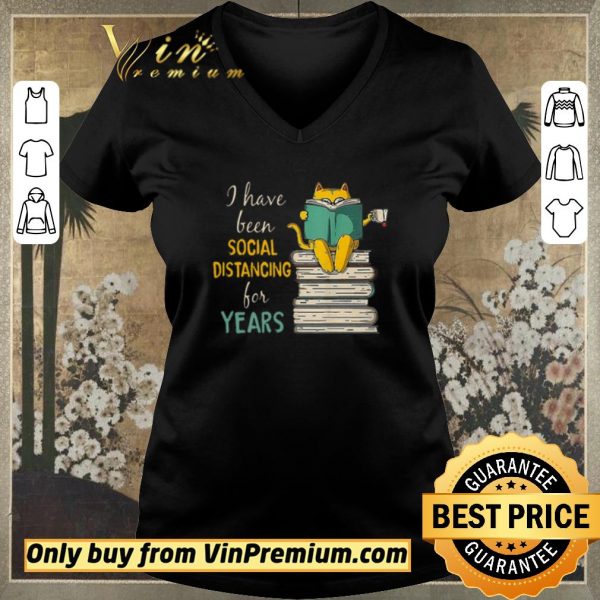 Top Cat read books I have been social distancing for years Covid-19 shirt sweater