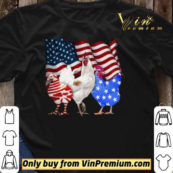Chicken American Flag shirt sweater
