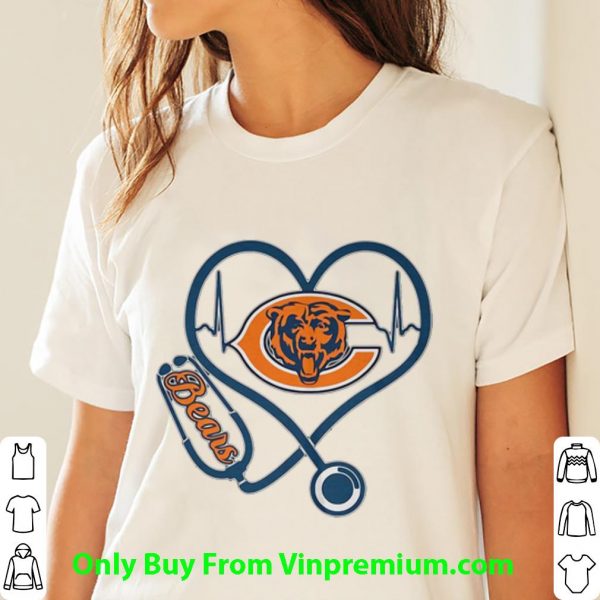 Official Chicago Bears Stethoscope Heartbeat shirt