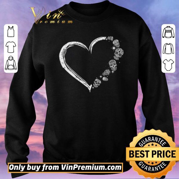 Premium Heart Skulls Tattoo shirt sweater