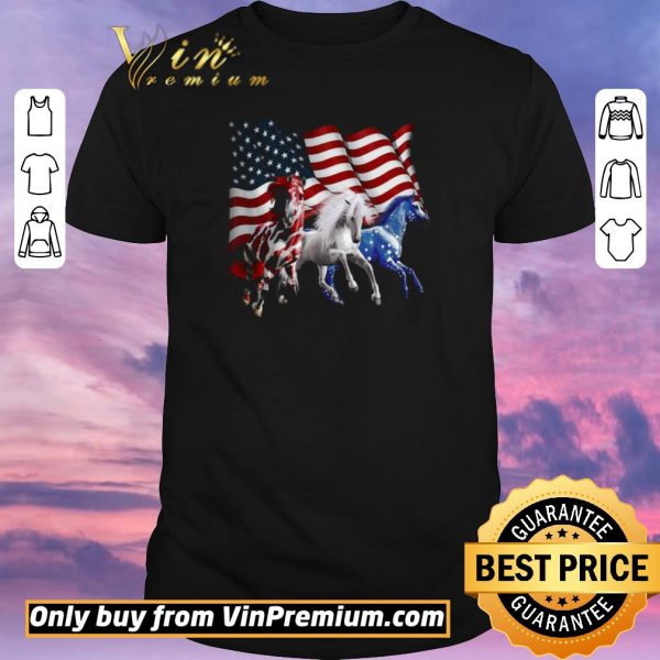 Premium Horses American Flag shirt sweater