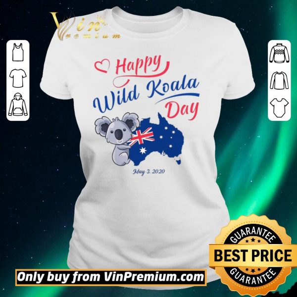 Funny Happy Wwild Koala Day May 3 2020 Australia Flag shirt sweater