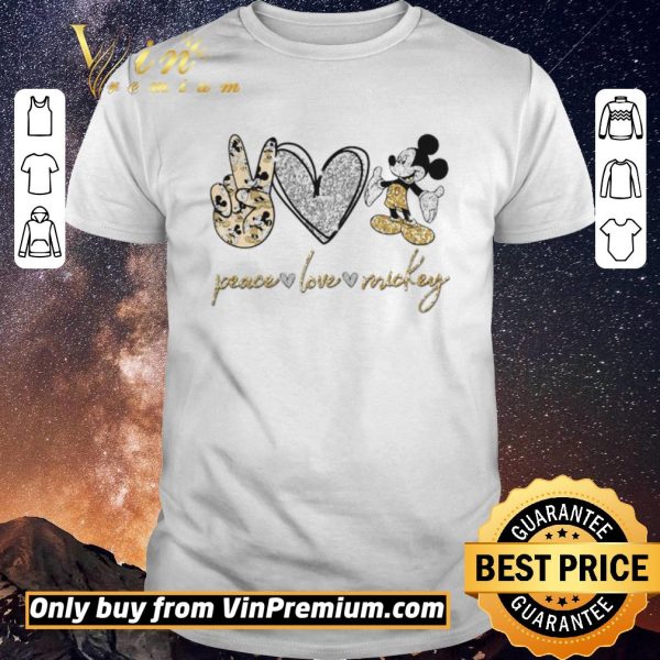 Pretty Peace Love Mickey Mouse shirt sweater