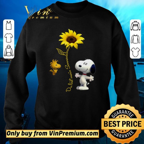 Official Snoopy Sunflower Dubist Somenschein shirt sweater