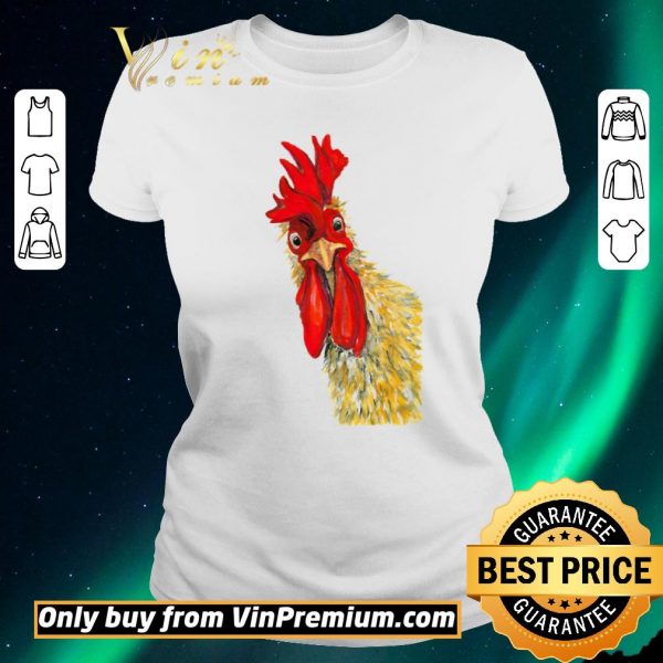 Original Chicken Rooster Watercolor shirt sweater