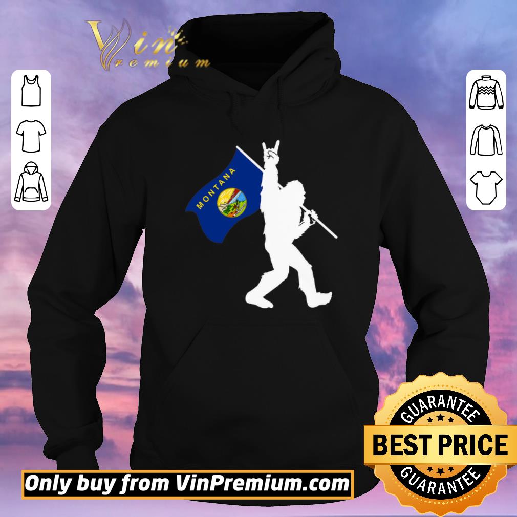 e1da6efa funny bigfoot middle finger black montana shirt sweater 4 - Funny Bigfoot Middle Finger Black Montana shirt sweater