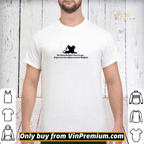 For I know the plans I have for you if you were ever captive shirt sweater