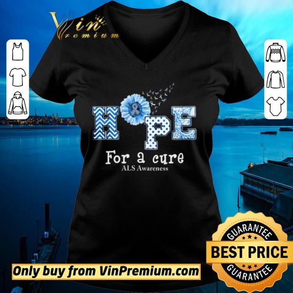 Official Sunflower Hope For A Cure ALS Awareness shirt sweater