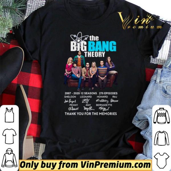 The Big Bang Theory thank you for the memories signatures shirt sweater