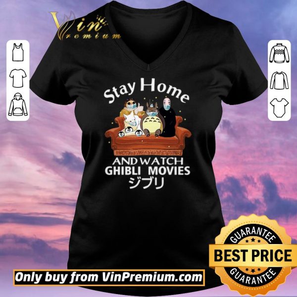 Hot Stay home and watch Ghibli Movies shirt sweater