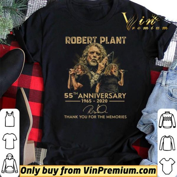 Robert Plant 55th Anniversary 1965 2020 Signature Thank You For The Memories shirt sweater