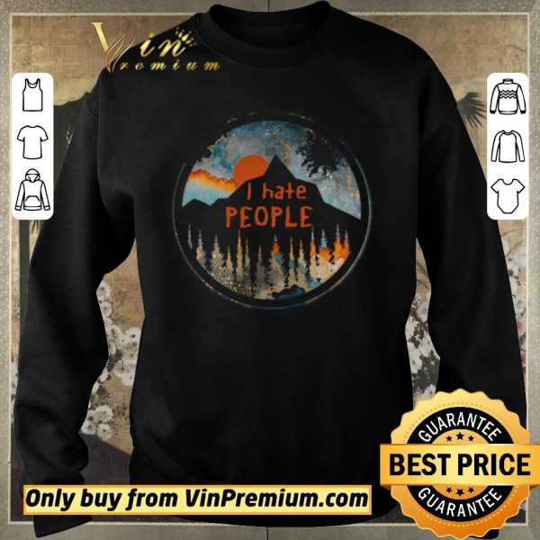 Top Sunset I Hate People shirt sweater