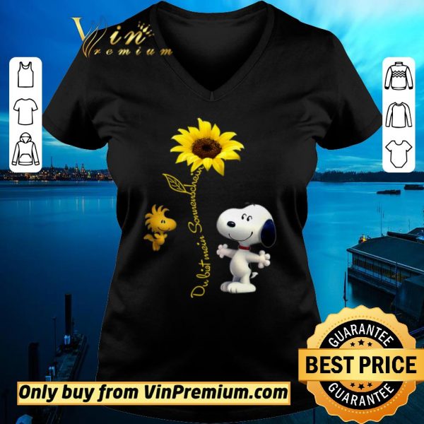 Official Snoopy Sunflower Dubist Somenschein shirt sweater